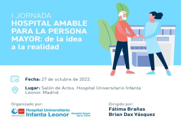 Cartel de la I Jornada ‘Hospital amable para la persona mayor´del Hospital Infanta Leonor