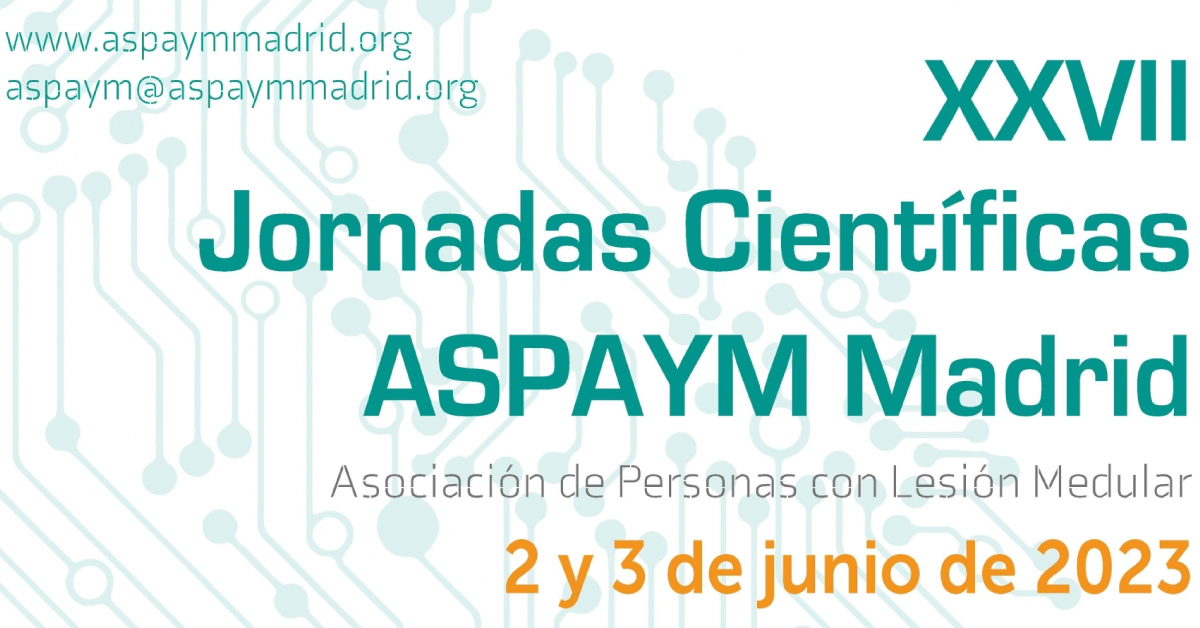 Cartel de las XXVII Jornadas Científicas de ASPAYM Madrid
