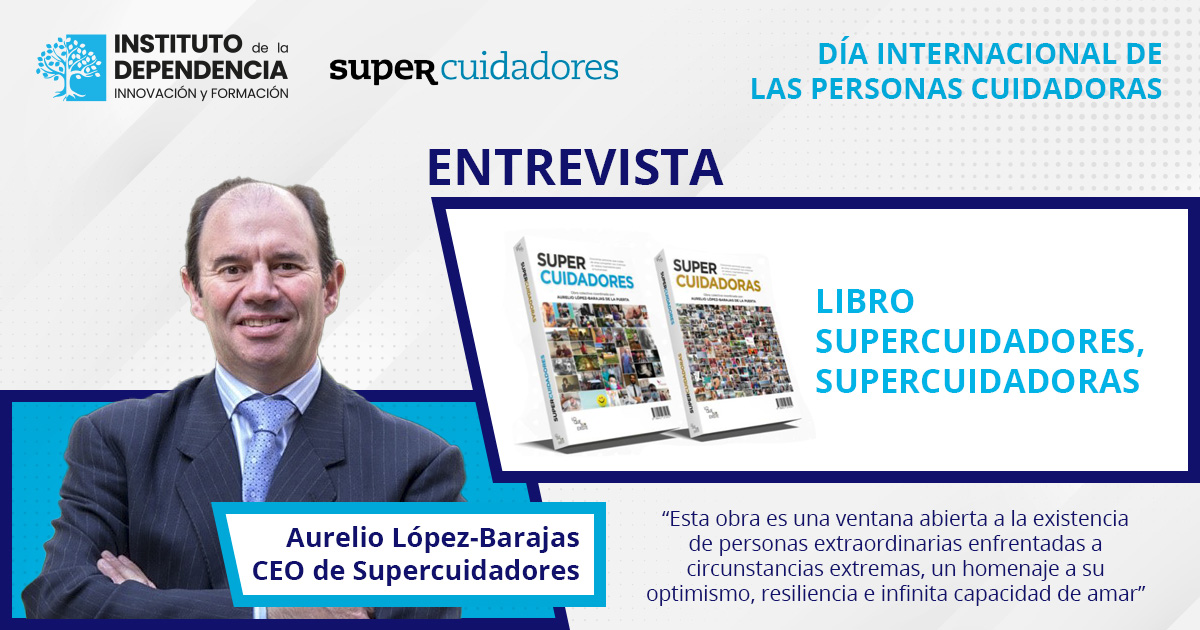 Cartel entrevista libro SUPERCUIDADORES SUPERCUIDADORAS